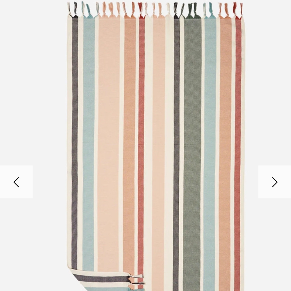 Slowtide Zoey Turkish Multicolor Tasseled Towel
